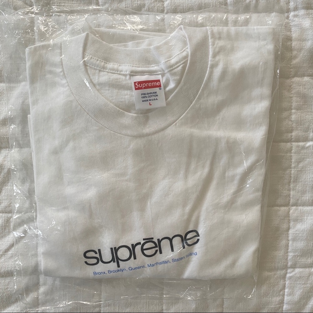 Supreme DNU SS21 Short Sleeve T-Shirt Top White Men Unisex sz Large